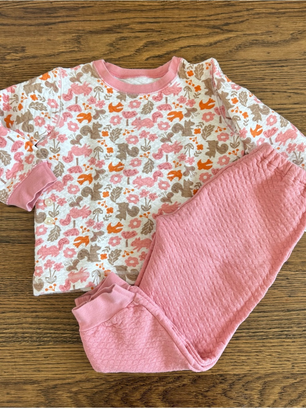 Uniqlo Kids Girls Quilted Pajamas 4T